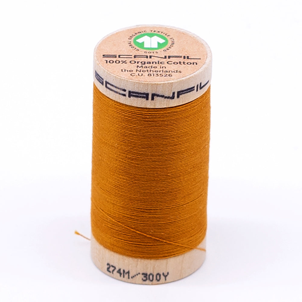 SCANFIL® 30wt Organic Pima Cotton Thread 300 yds - 4826 Sunflower SCANFIL® 30wt Organic Pima Cotton Thread 300 yds - 4826 Sunflower
