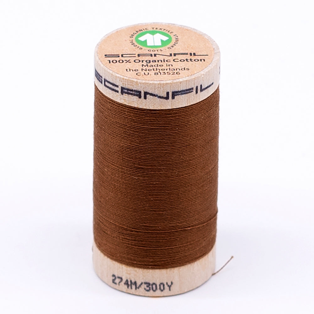 SCANFIL® 30wt Organic Pima Cotton Thread 300 yds - 4827 Cathay Spice SCANFIL® 30wt Organic Pima Cotton Thread 300 yds - 4827 Cathay Spice