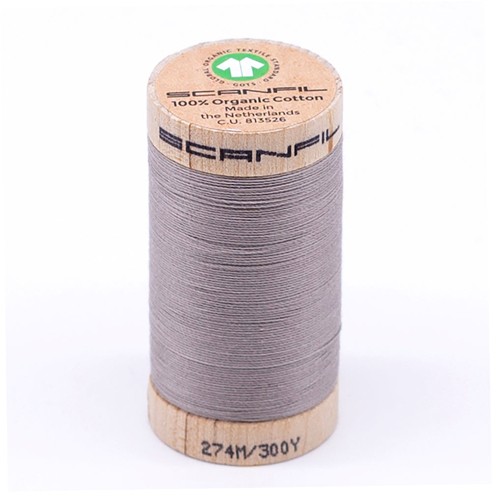 SCANFIL® 30wt Organic Pima Cotton Thread 300 yds - 4831 Chateau Gray SCANFIL® 30wt Organic Pima Cotton Thread 300 yds - 4831 Chateau Gray