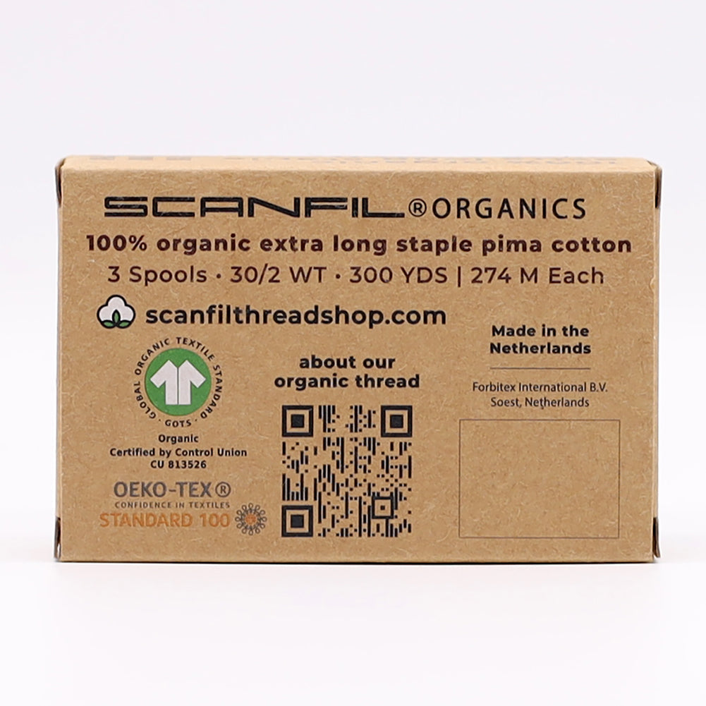 SCANFIL® 30wt Organic Pima Cotton Thread Trio Set - 3ct 300yd Spools - Pretty Pinks Drape SCANFIL® 30wt Organic Pima Cotton Thread Trio Set - 3ct 300yd Spools - Pretty Pinks Drape