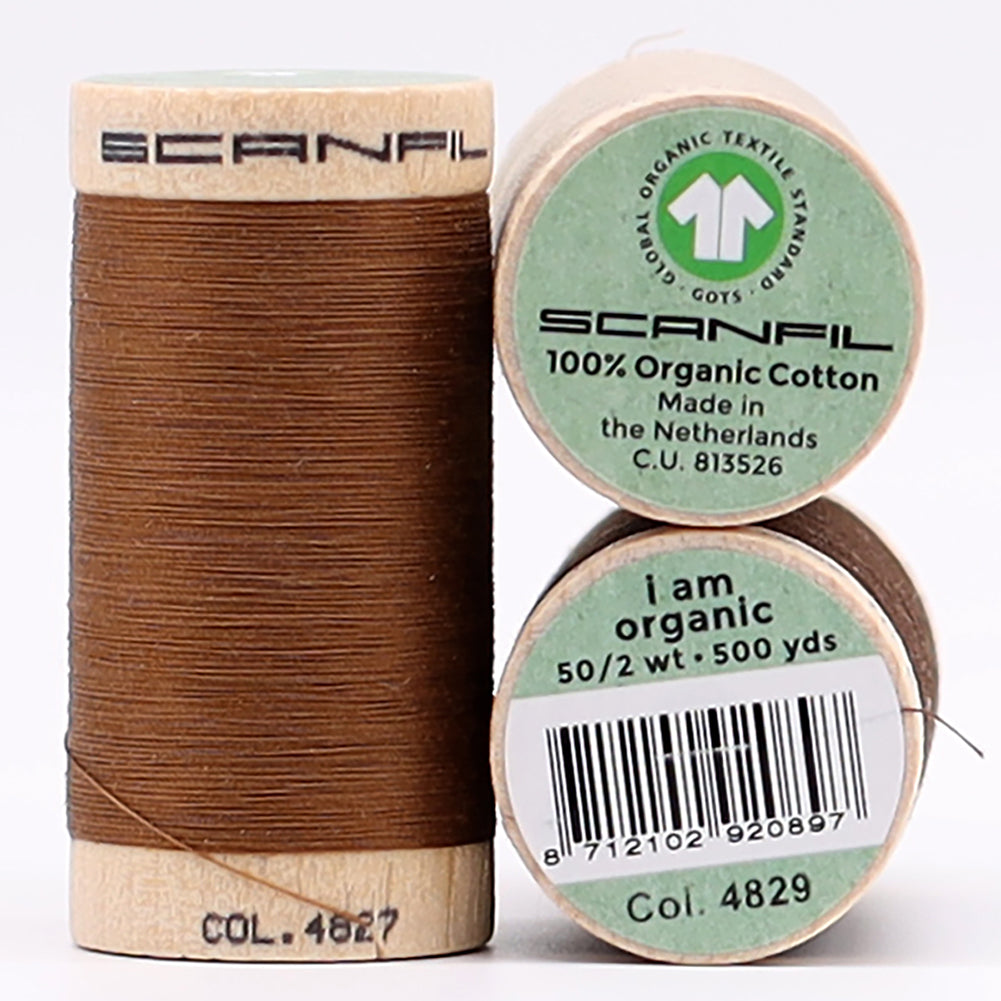 SCANFIL® 50wt Organic Pima Cotton Thread Trio Set - 3ct 500yd Spools - Earthy Browns Full SCANFIL® 50wt Organic Pima Cotton Thread Trio Set - 3ct 500yd Spools - Earthy Browns Full