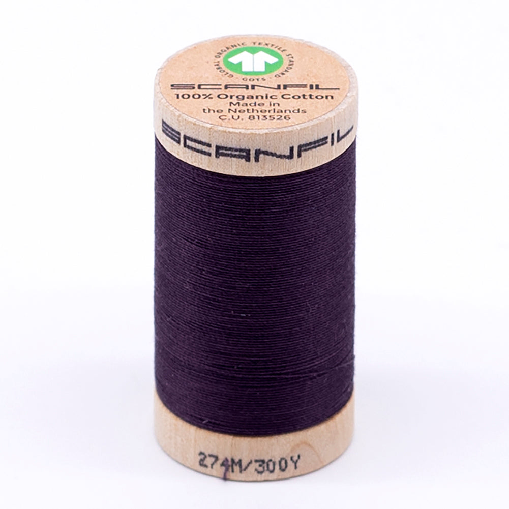 SCANFIL® 30wt Organic Pima Cotton Thread 300 yds - 4845 Plum Perfect SCANFIL® 30wt Organic Pima Cotton Thread 300 yds - 4845 Plum Perfect