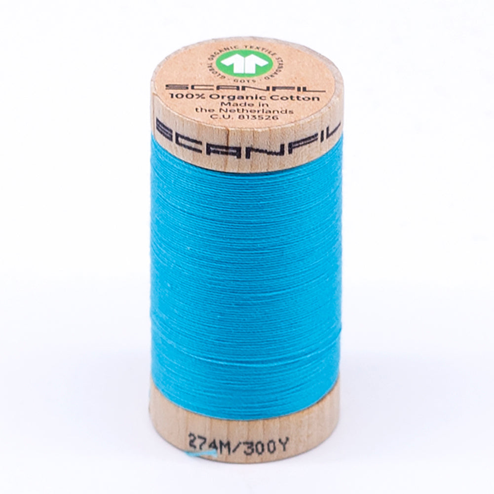 SCANFIL® 30wt Organic Pima Cotton Thread 300 yds - 4848 Blue Atoll SCANFIL® 30wt Organic Pima Cotton Thread 300 yds - 4848 Blue Atoll