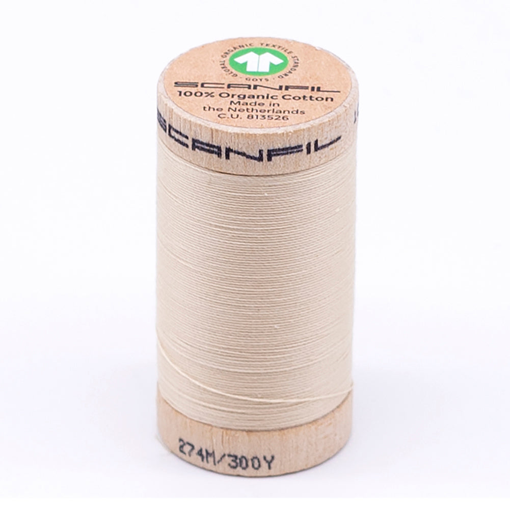 SCANFIL® 30wt Organic Pima Cotton Thread 300 yds - 4851 Shortbread SCANFIL® 30wt Organic Pima Cotton Thread 300 yds - 4851 Shortbread