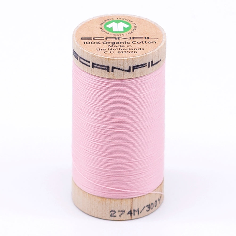 SCANFIL® 30wt Organic Pima Cotton Thread 300 yds - 4861 Cristal Rose SCANFIL® 30wt Organic Pima Cotton Thread 300 yds - 4861 Cristal Rose