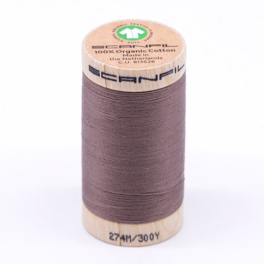SCANFIL® 30wt Organic Pima Cotton Thread 300 yds - 4862 Antier SCANFIL® 30wt Organic Pima Cotton Thread 300 yds - 4862 Antier