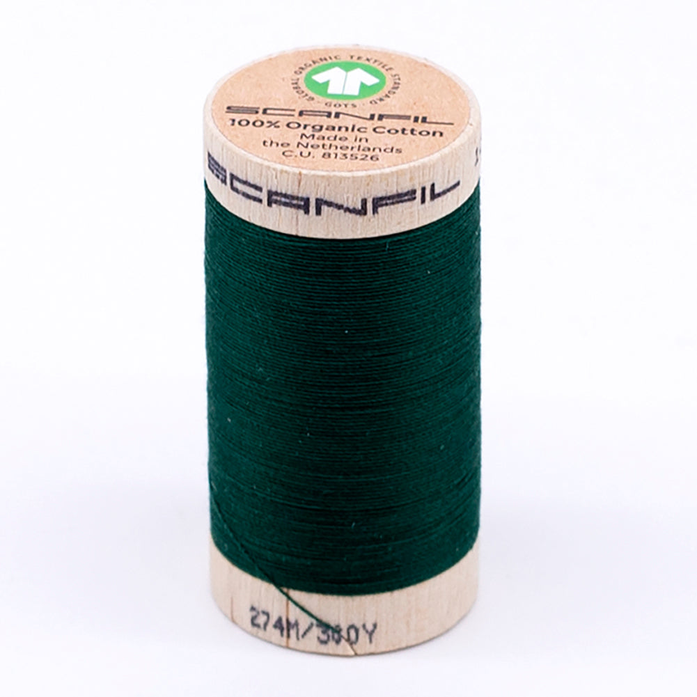 SCANFIL® 30wt Organic Pima Cotton Thread 300 yds - 4863 Galapagos Green SCANFIL® 30wt Organic Pima Cotton Thread 300 yds - 4863 Galapagos Green