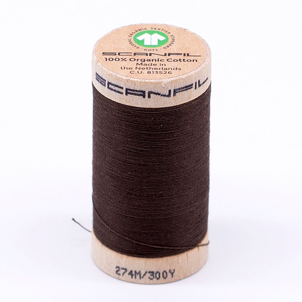 SCANFIL® 30wt Organic Pima Cotton Thread 300 yds - 4864 Coffee Liqueur SCANFIL® 30wt Organic Pima Cotton Thread 300 yds - 4864 Coffee Liqueur
