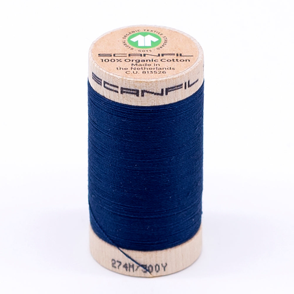 SCANFIL® 30wt Organic Pima Cotton Thread 300 yds - 4865 Sailor Blue SCANFIL® 30wt Organic Pima Cotton Thread 300 yds - 4865 Sailor Blue