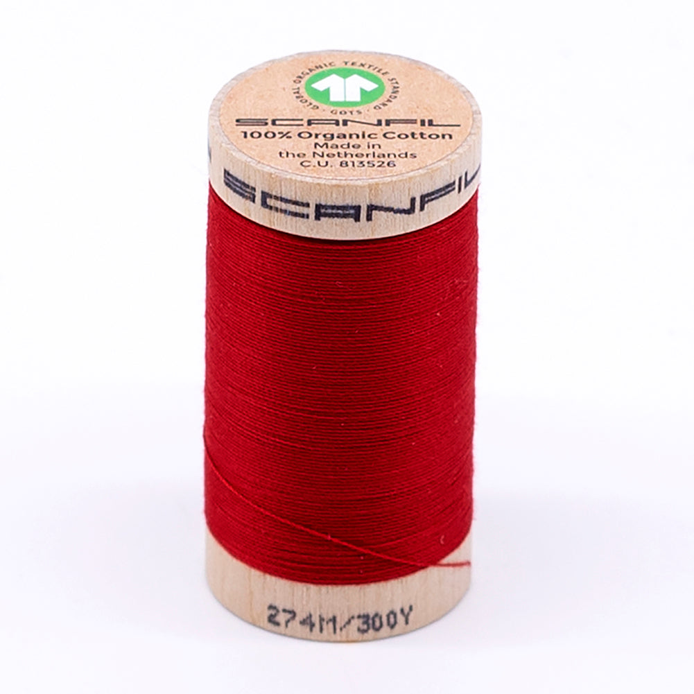 SCANFIL® 30wt Organic Pima Cotton Thread 300 yds - 4871 Rubocondo SCANFIL® 30wt Organic Pima Cotton Thread 300 yds - 4871 Rubocondo