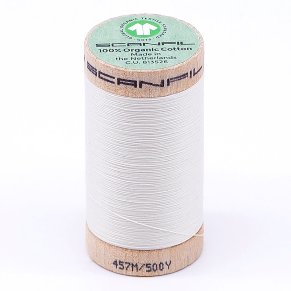 SCANFIL® 50wt Organic Pima Cotton Thread 500 yds - 4801 Coconut Milk SCANFIL® 50wt Organic Pima Cotton Thread 500 yds - 4801 Coconut Milk