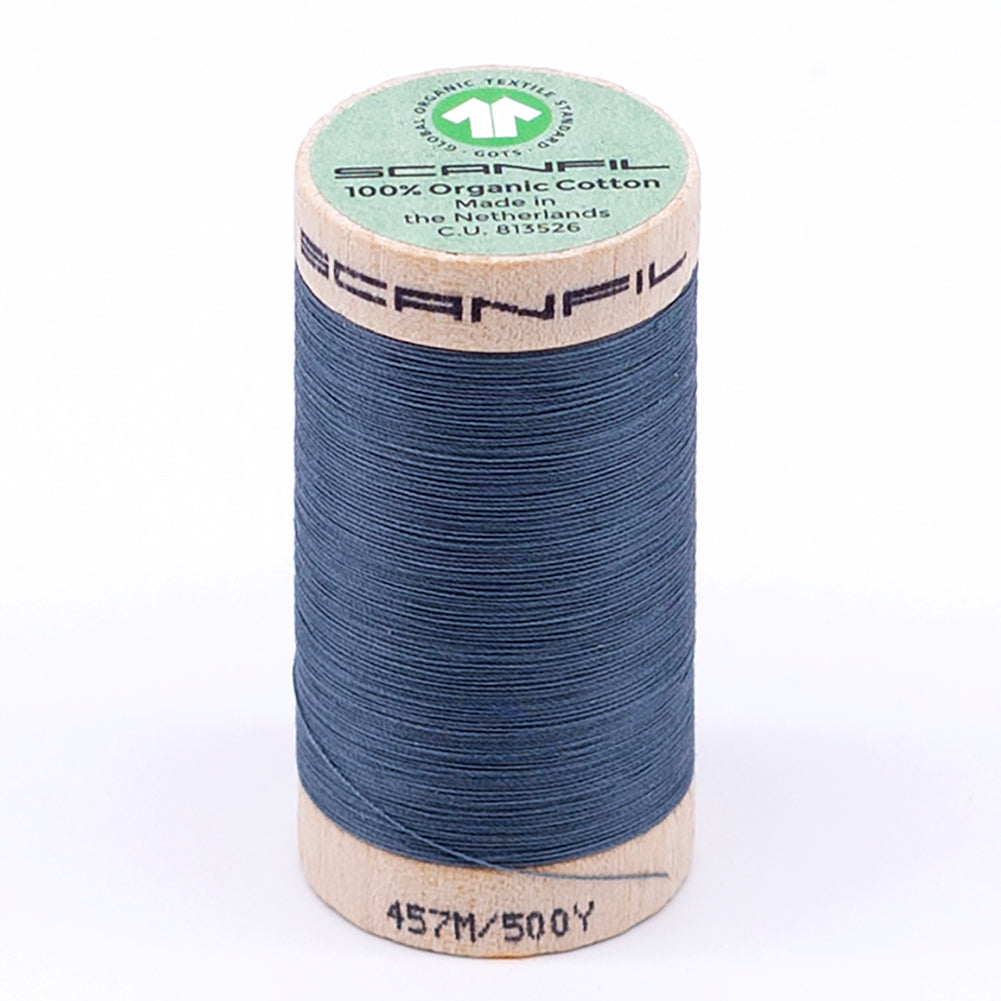 SCANFIL® 50wt Organic Pima Cotton Thread 500 yds - 4819 Aegean Blue SCANFIL® 50wt Organic Pima Cotton Thread 500 yds - 4819 Aegean Blue