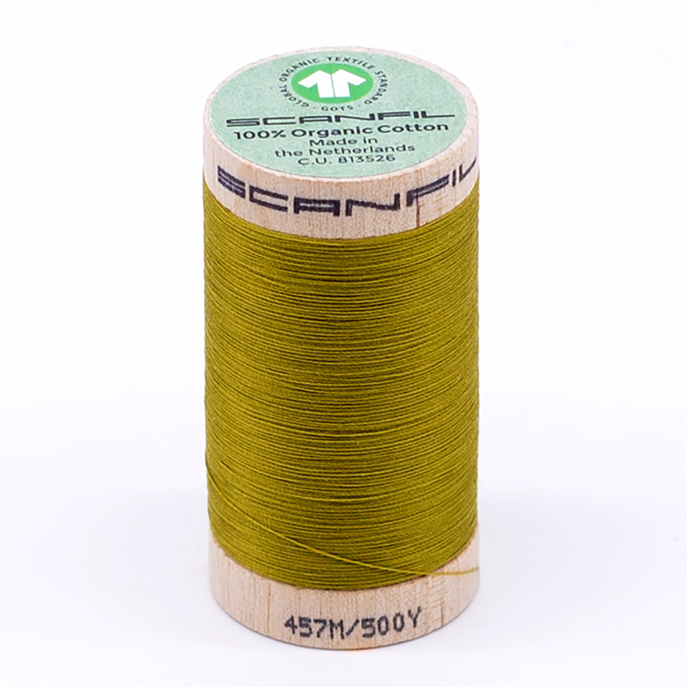 SCANFIL® 50wt Organic Pima Cotton Thread 500 yds - 4823 Green Envy SCANFIL® 50wt Organic Pima Cotton Thread 500 yds - 4823 Green Envy