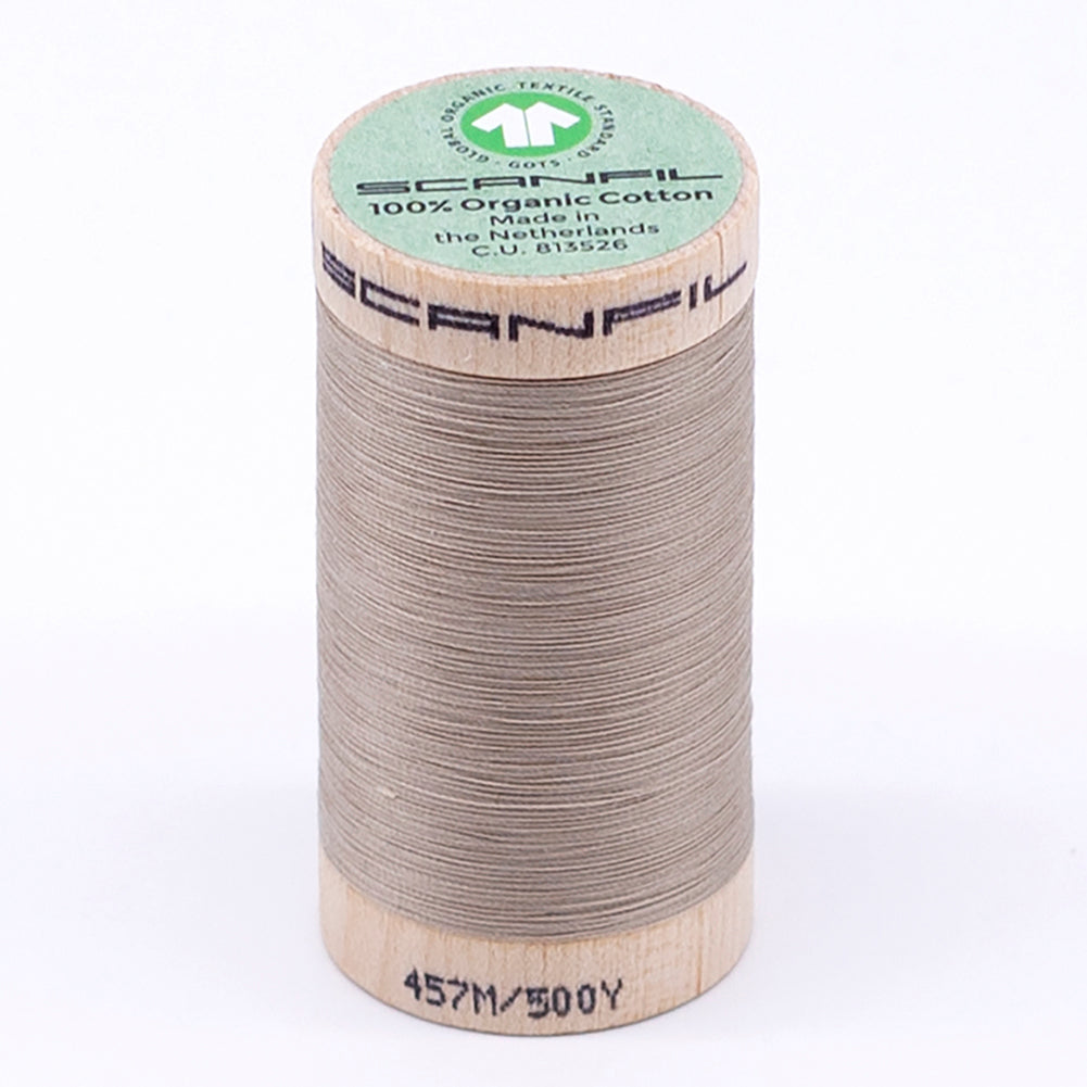SCANFIL® 50wt Organic Pima Cotton Thread 500 yds - 4825 Crockery SCANFIL® 50wt Organic Pima Cotton Thread 500 yds - 4825 Crockery