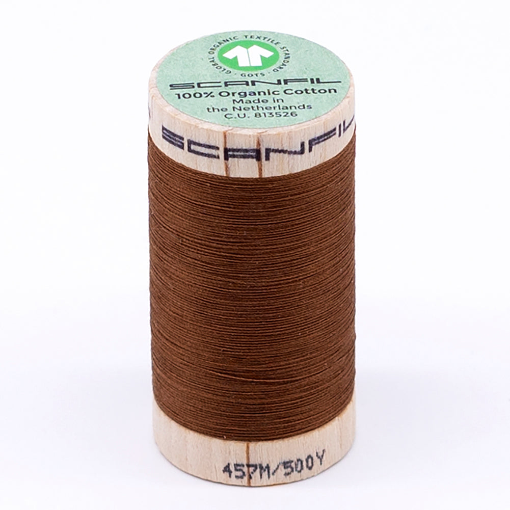 SCANFIL® 50wt Organic Pima Cotton Thread 500 yds - 4827 Cathay Spice SCANFIL® 50wt Organic Pima Cotton Thread 500 yds - 4827 Cathay Spice