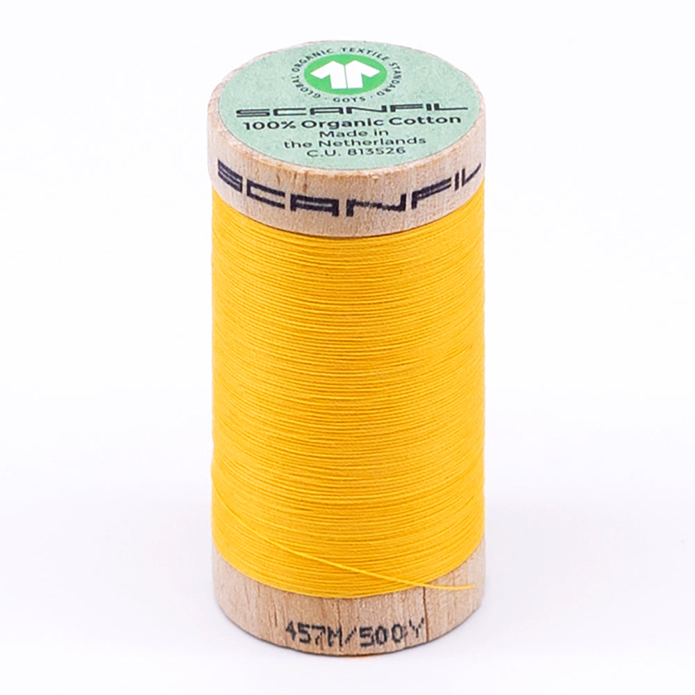 SCANFIL® 50wt Organic Pima Cotton Thread 500 yds - 4847 Banana SCANFIL® 50wt Organic Pima Cotton Thread 500 yds - 4847 Banana