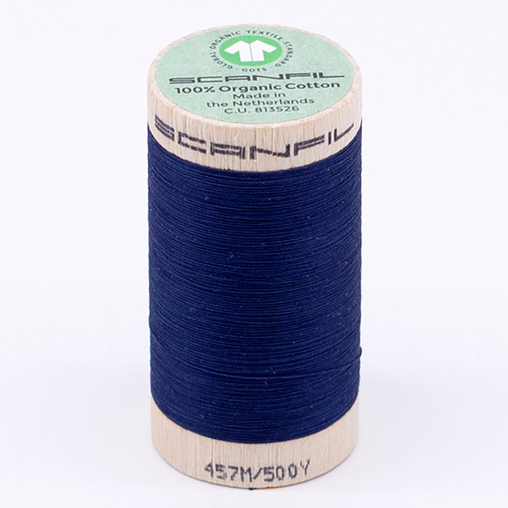 SCANFIL® 50wt Organic Pima Cotton Thread 500 yds - 4854 Bellwether Blue SCANFIL® 50wt Organic Pima Cotton Thread 500 yds - 4854 Bellwether Blue