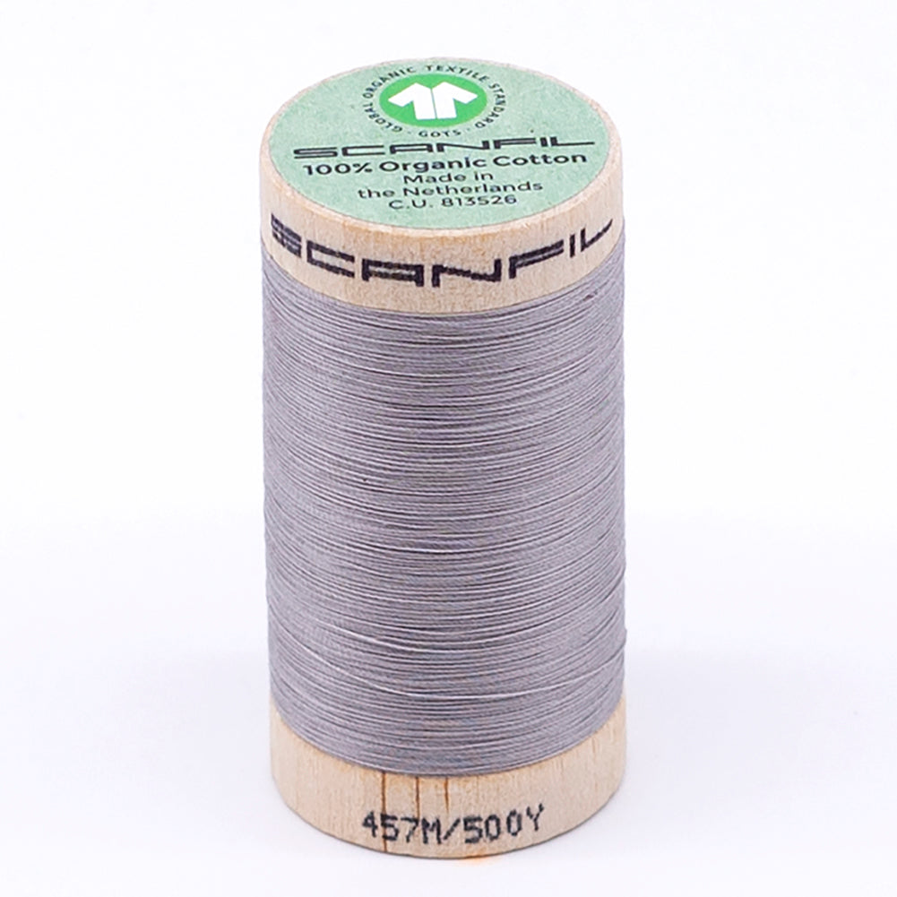 SCANFIL® 50wt Organic Pima Cotton Thread 500 yds - 4858 Dove SCANFIL® 50wt Organic Pima Cotton Thread 500 yds - 4858 Dove