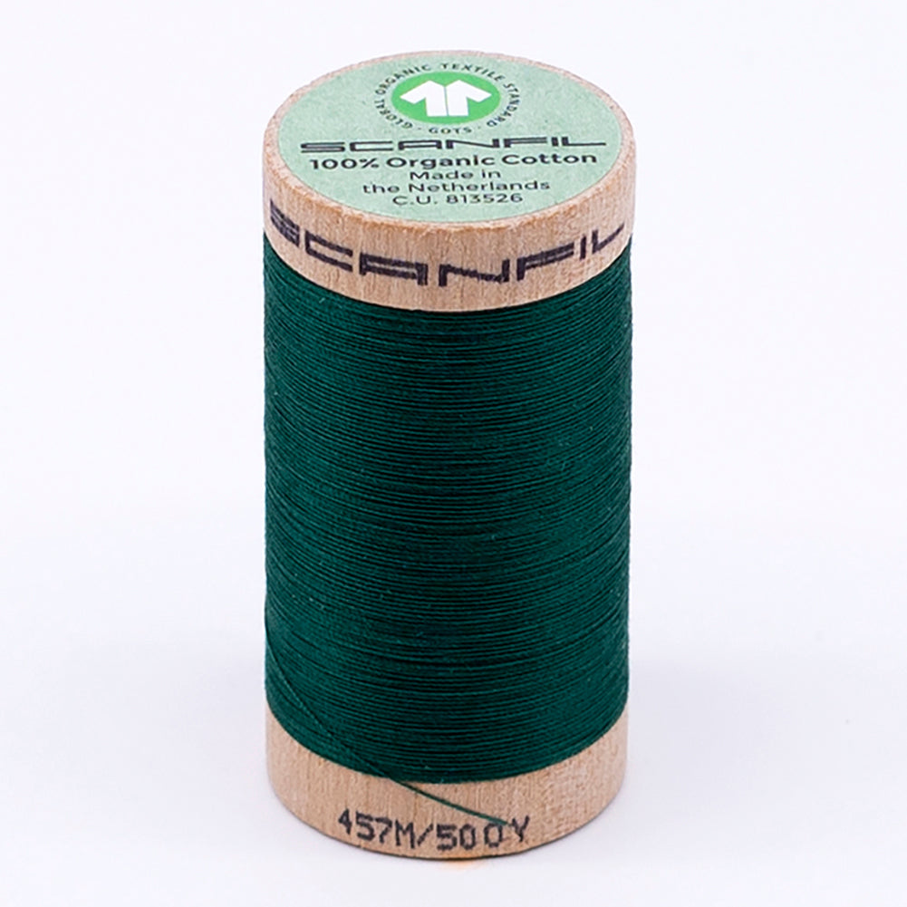 SCANFIL® 50wt Organic Pima Cotton Thread 500 yds - 4863 Galapagos Green SCANFIL® 50wt Organic Pima Cotton Thread 500 yds - 4863 Galapagos Green