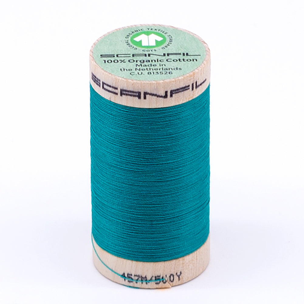 SCANFIL® 50wt Organic Pima Cotton Thread 500 yds - 4866 Tropical Green SCANFIL® 50wt Organic Pima Cotton Thread 500 yds - 4866 Tropical Green