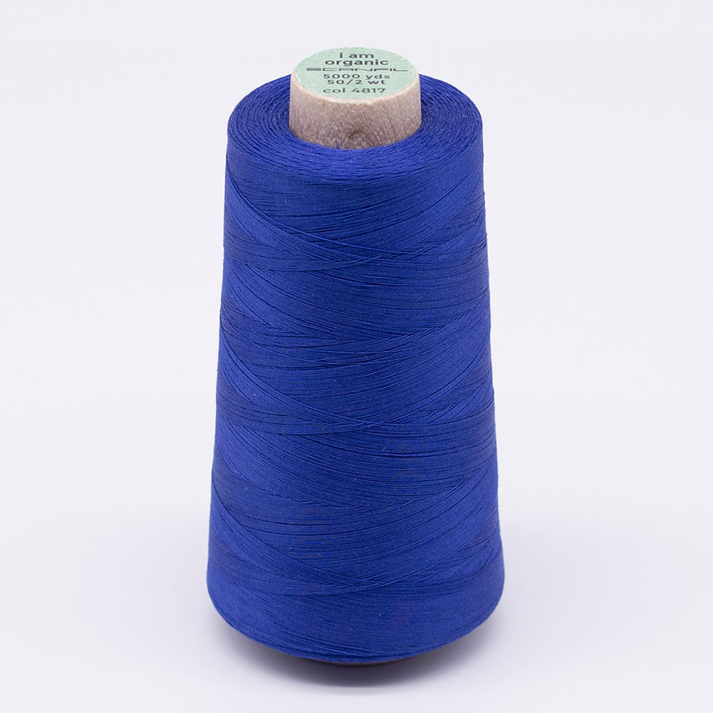 SCANFIL® 50wt Organic Pima Cotton Thread 5000 yd Cones - 4817 Nautical Blue SCANFIL® 50wt Organic Pima Cotton Thread 5000 yd Cones - 4817 Nautical Blue