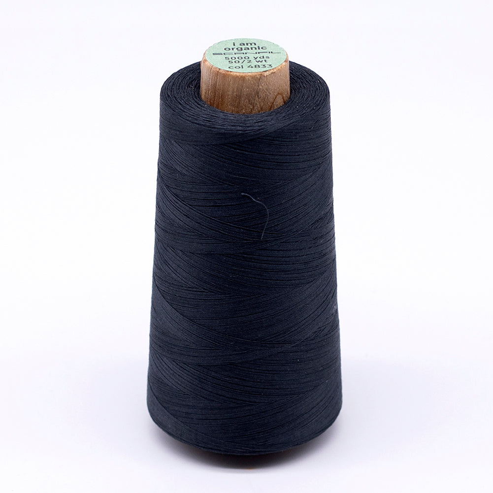 SCANFIL® 50wt Organic Pima Cotton Thread 5000 yd Cones - 4833 Vulcanic Ash SCANFIL® 50wt Organic Pima Cotton Thread 5000 yd Cones - 4833 Vulcanic Ash