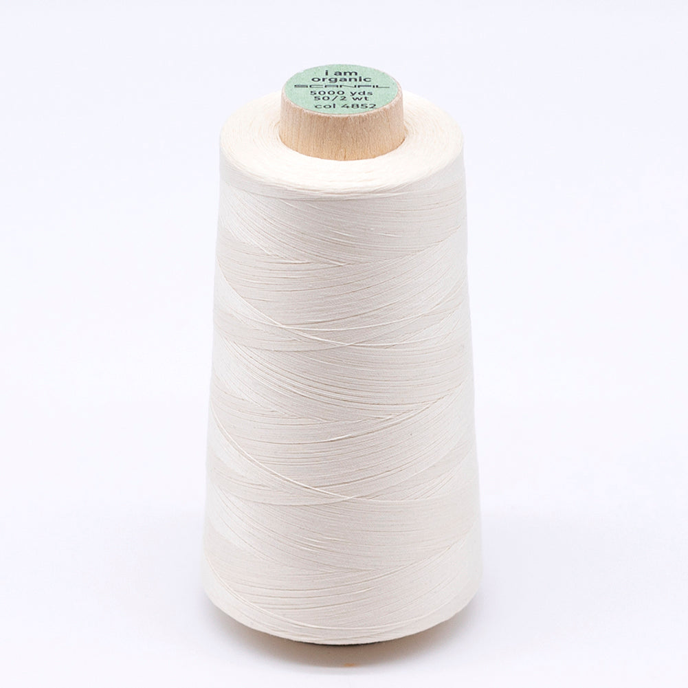SCANFIL® 50wt Organic Pima Cotton Thread 5000 yd Cones - 4852 Solitary Star SCANFIL® 50wt Organic Pima Cotton Thread 5000 yd Cones - 4852 Solitary Star