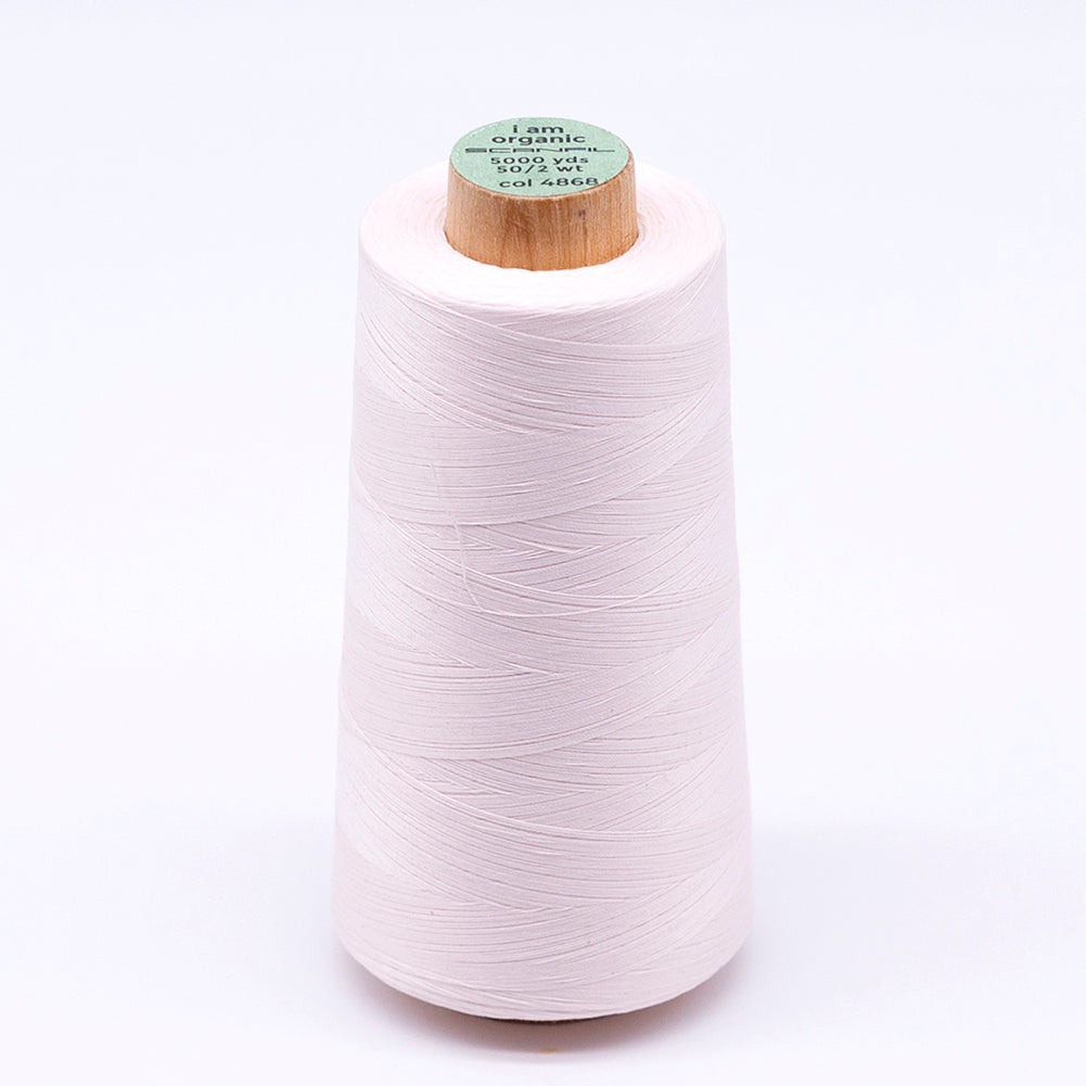 SCANFIL® 50wt Organic Pima Cotton Thread 5000 yd Cones - 4868 Delicacy SCANFIL® 50wt Organic Pima Cotton Thread 5000 yd Cones - 4868 Delicacy