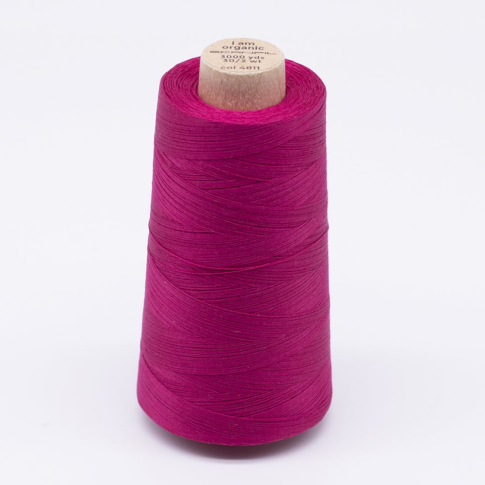 SCANFIL® 30wt Organic Pima Cotton Thread 3000 yd Cone - 4811 Love Potion SCANFIL® 30wt Organic Pima Cotton Thread 3000 yd Cone - 4811 Love Potion