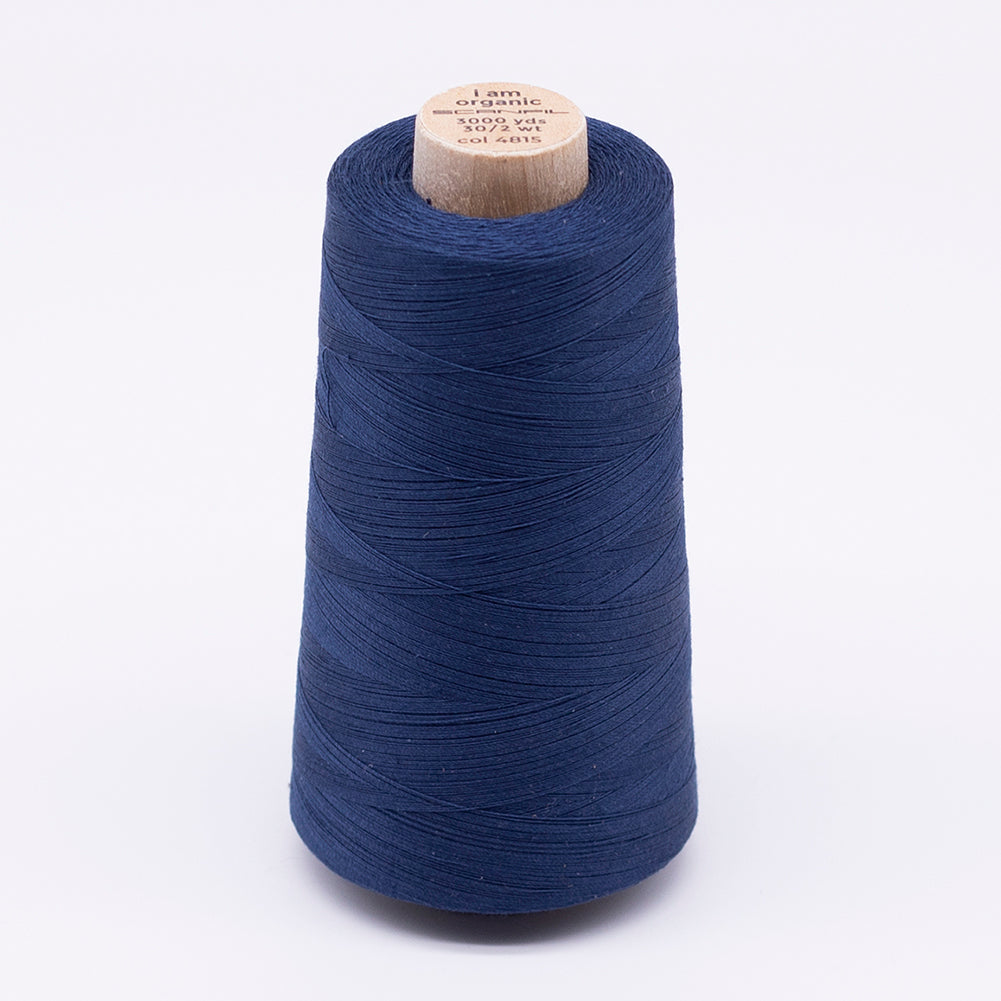 SCANFIL® 30wt Organic Pima Cotton Thread 3000 yd Cone - 4815 Poseidon SCANFIL® 30wt Organic Pima Cotton Thread 3000 yd Cone - 4815 Poseidon