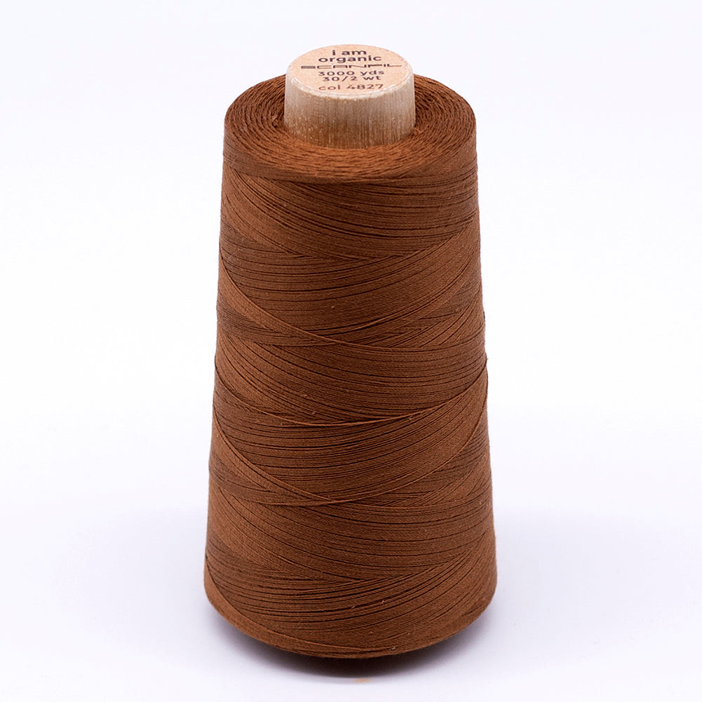 SCANFIL® 30wt Organic Pima Cotton Thread 3000 yd Cone - 4827 Cathay Spice SCANFIL® 30wt Organic Pima Cotton Thread 3000 yd Cone - 4827 Cathay Spice