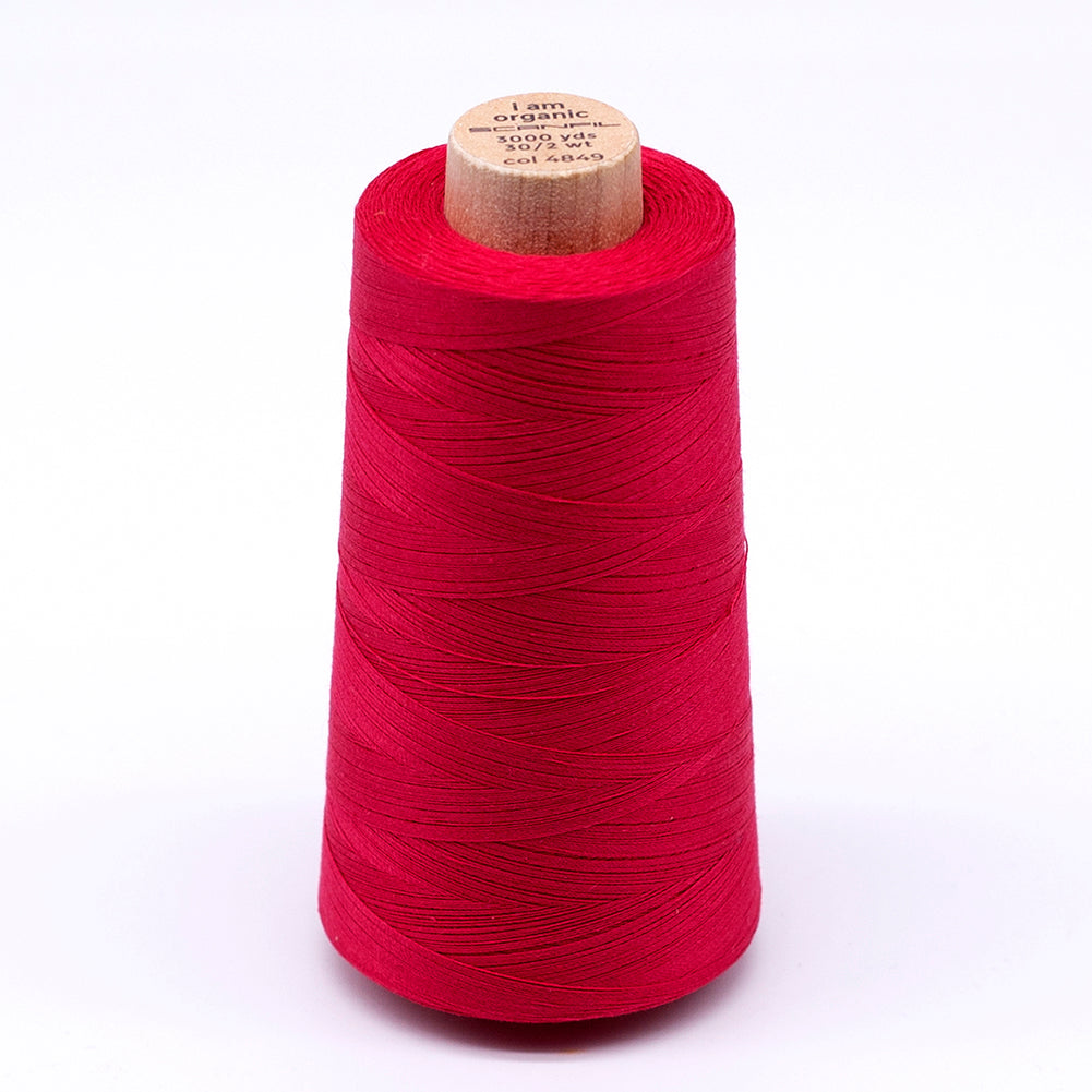 SCANFIL® 30wt Organic Pima Cotton Thread 3000 yd Cone - 4849 Watermelon SCANFIL® 30wt Organic Pima Cotton Thread 3000 yd Cone - 4849 Watermelon