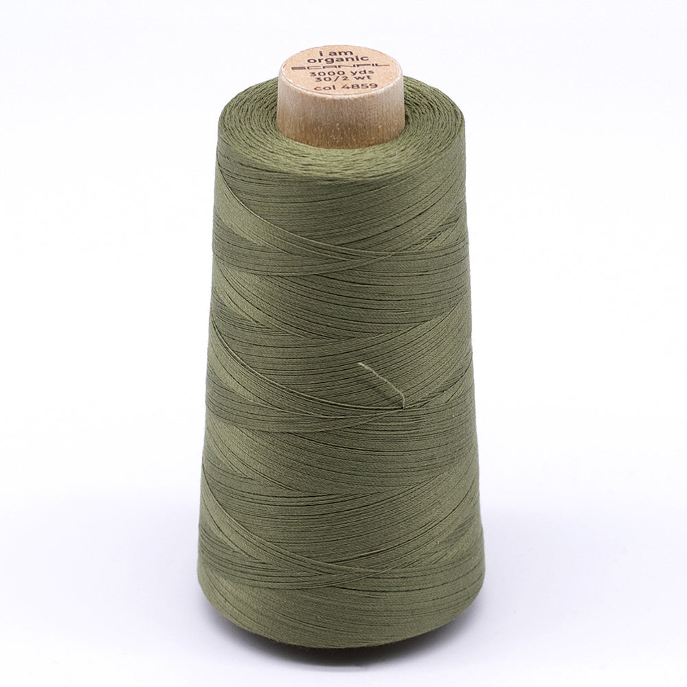 SCANFIL® 30wt Organic Pima Cotton Thread 3000 yd Cone - 4859 Sage SCANFIL® 30wt Organic Pima Cotton Thread 3000 yd Cone - 4859 Sage