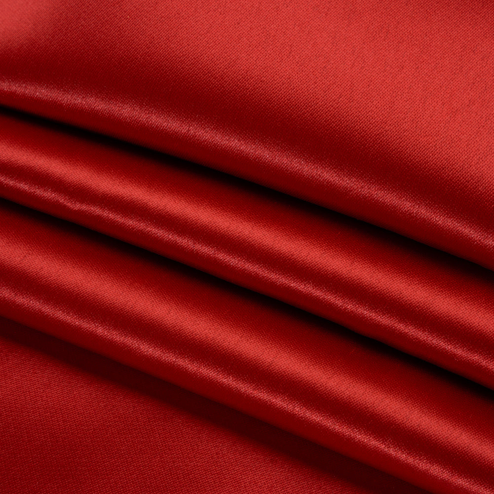 Polyester and Cotton Zibeline - Red Polyester and Cotton Zibeline - Red