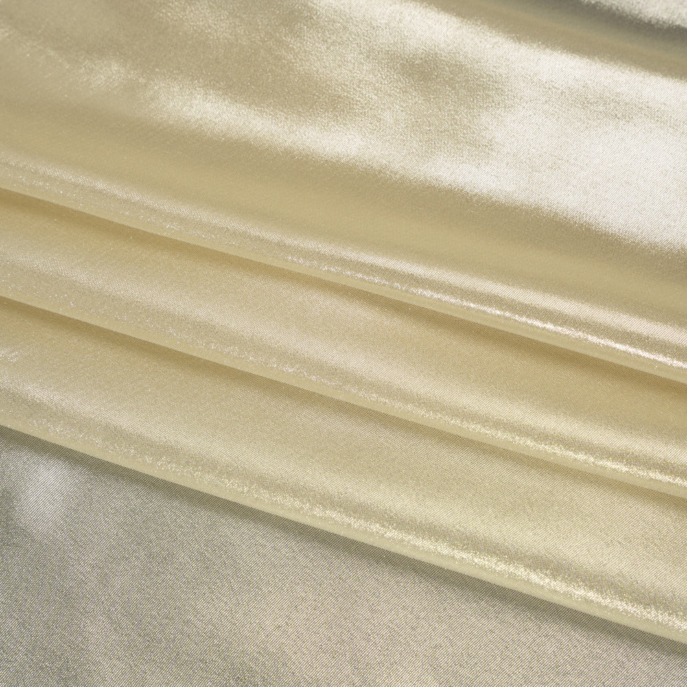 Liquid Sheen Metallic Polyester Chiffon - Gold on Gold - Liquid Sheen Chiffon Collection - Detail Liquid Sheen Metallic Polyester Chiffon - Gold on Gold - Liquid Sheen Chiffon Collection - Detail
