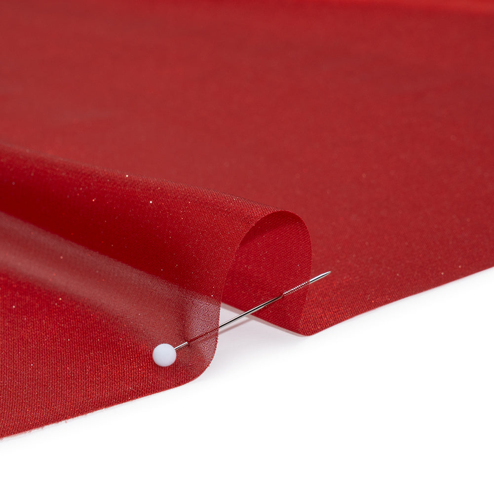 Liquid Sheen Metallic Polyester Chiffon - Red on Red - Liquid Sheen Chiffon Collection Full Liquid Sheen Metallic Polyester Chiffon - Red on Red - Liquid Sheen Chiffon Collection Full