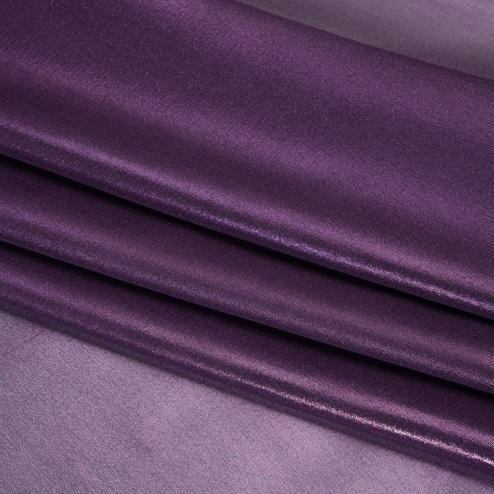 Liquid Sheen Metallic Polyester Chiffon - Purple on Purple - Liquid Sheen Chiffon Collection Detail Liquid Sheen Metallic Polyester Chiffon - Purple on Purple - Liquid Sheen Chiffon Collection Detail