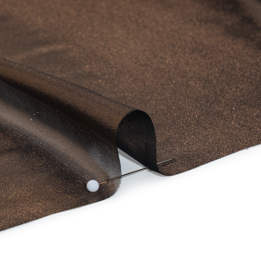 Liquid Sheen Metallic Polyester Chiffon - Copper on Black - Liquid Sheen Chiffon Collection - Full - Image 5 of 7 Liquid Sheen Metallic Polyester Chiffon - Copper on Black - Liquid Sheen Chiffon Collection - Full - Image 5 of 7