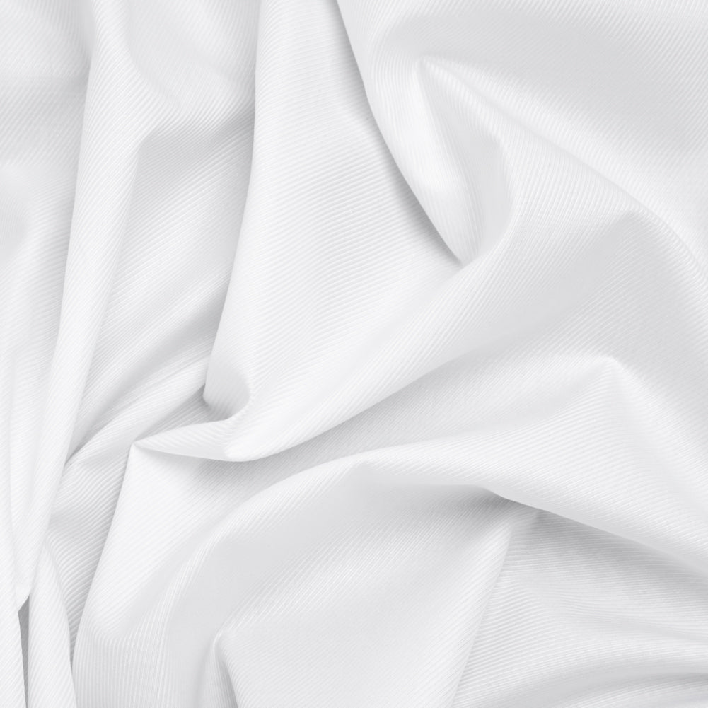 Cotton Twill Shirting - Bright White - Deadstock Cotton Twill Shirting - Bright White - Deadstock
