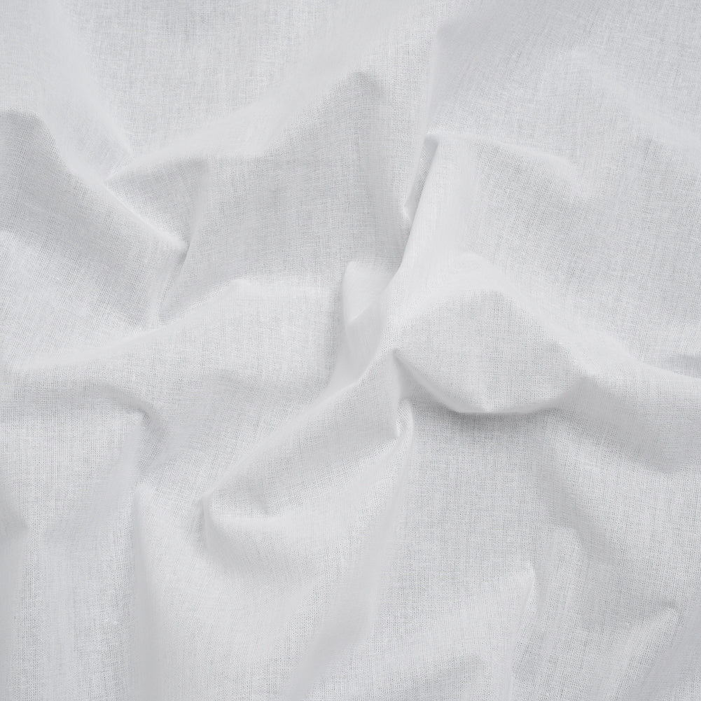Stiff Woven Cotton Fusible Interlining - White - Deadstock Stiff Woven Cotton Fusible Interlining - White - Deadstock