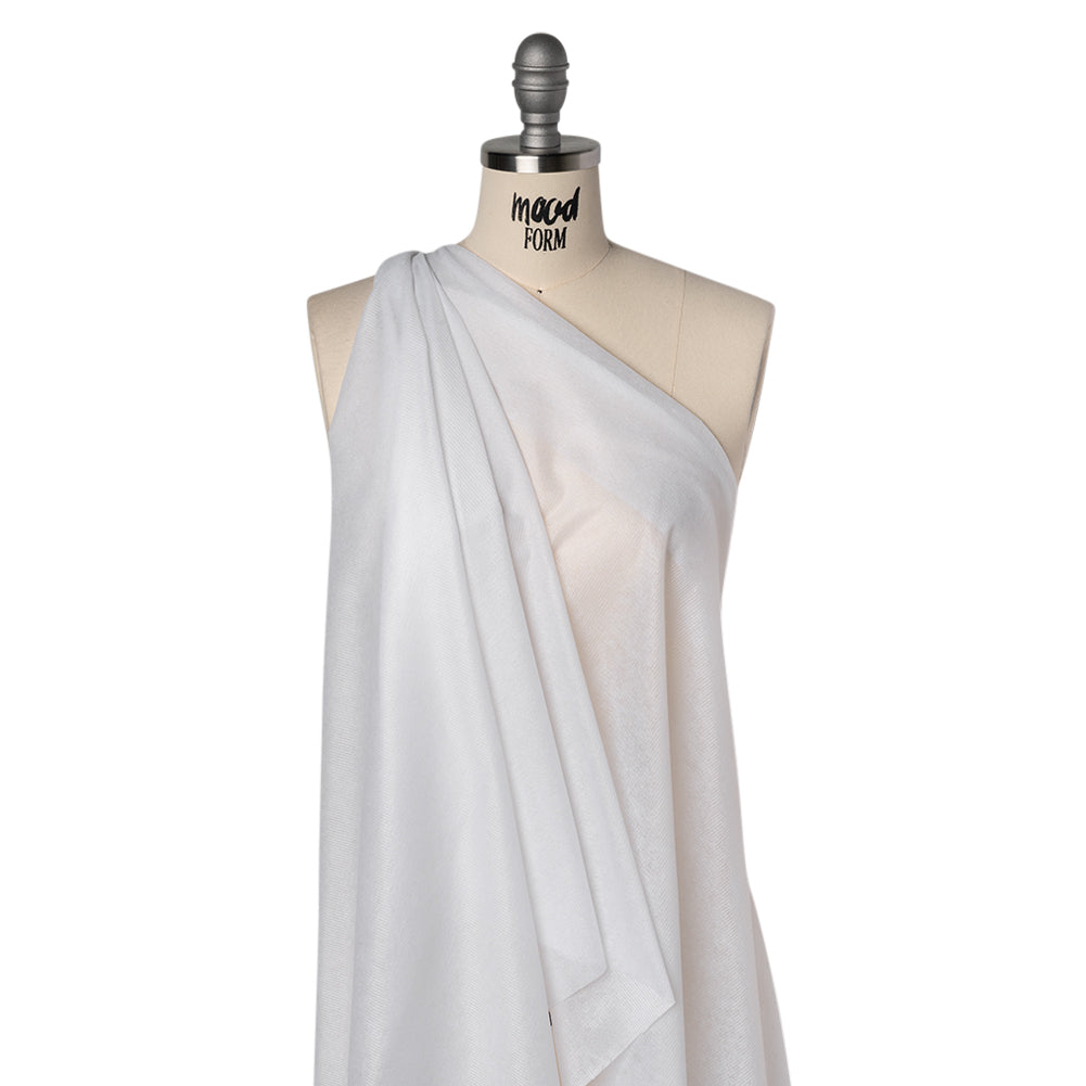 Non-Woven Fusible Interlining with Reinforced Threading - White - Deadstock Drape Non-Woven Fusible Interlining with Reinforced Threading - White - Deadstock Drape