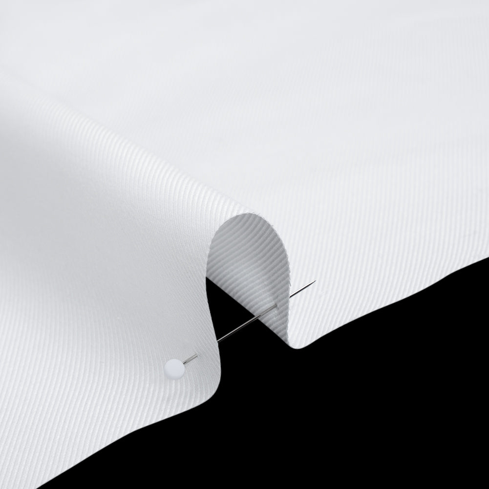Cotton Twill Shirting - Lucent White - Deadstock Cotton Twill Shirting - Lucent White - Deadstock