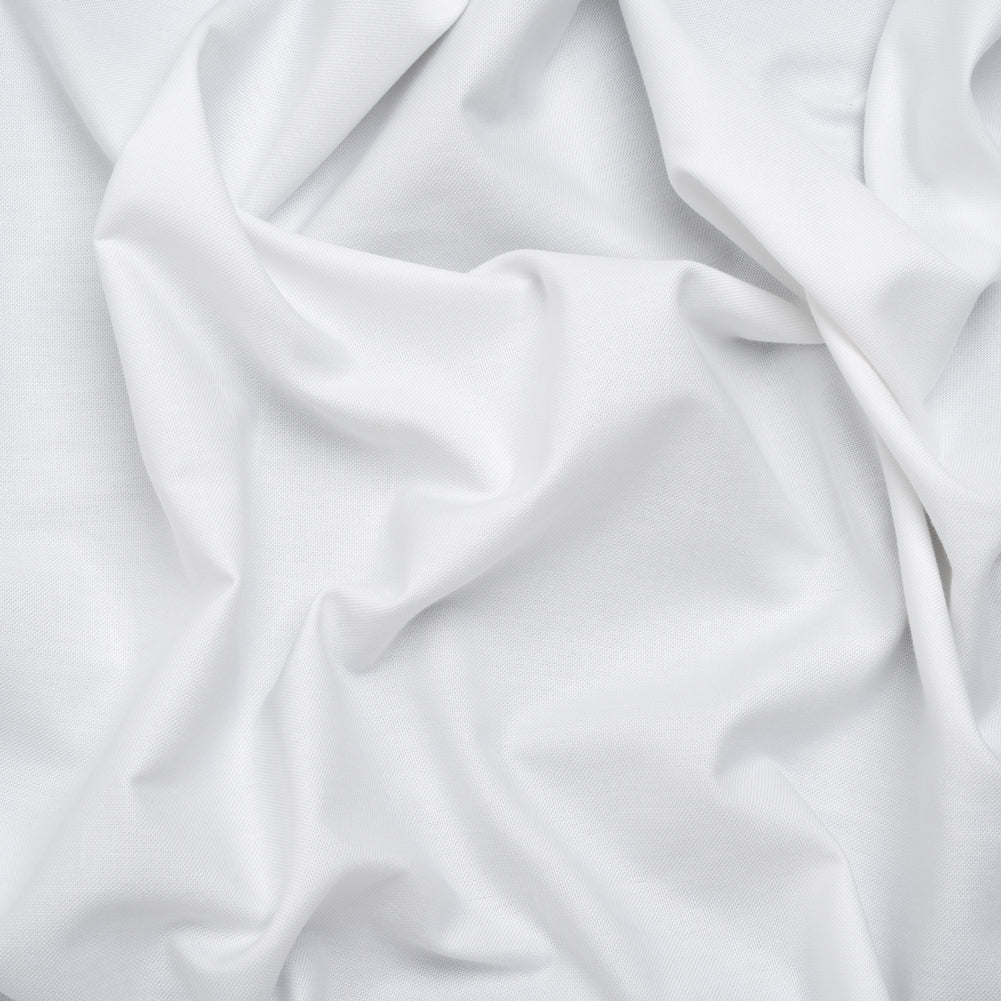 Cotton Oxford Shirting - Snow White - Deadstock Cotton Oxford Shirting - Snow White - Deadstock