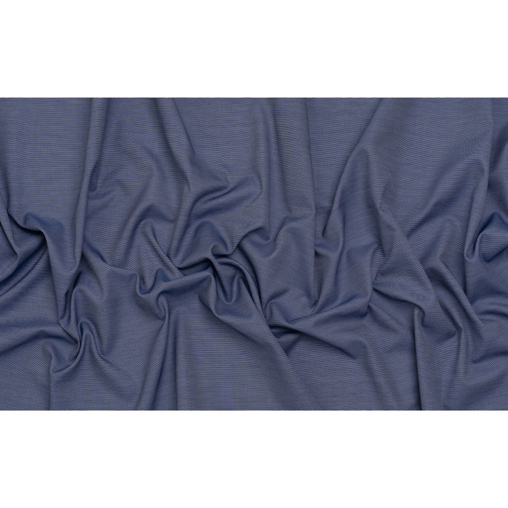 Cotton Shirting - Cobalt Blue and White - Deadstock Cotton Shirting - Cobalt Blue and White - Deadstock