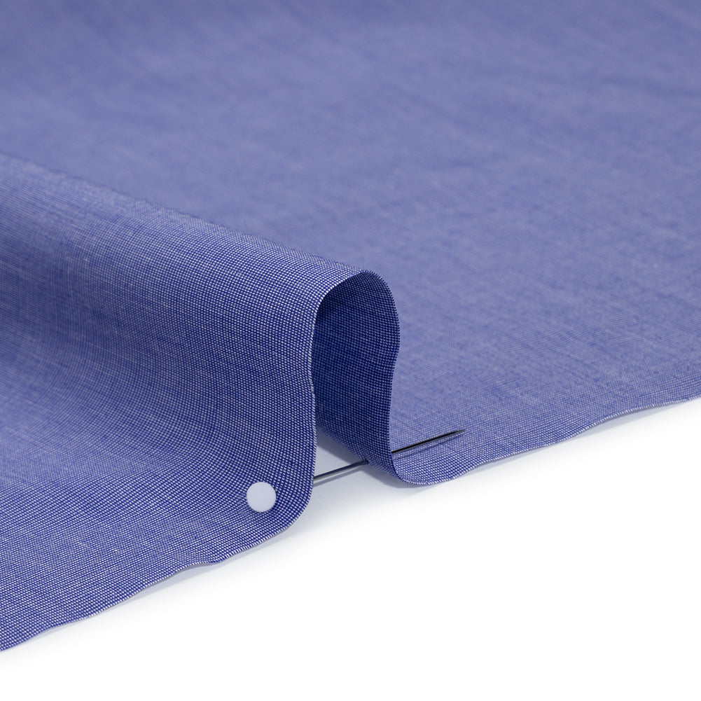 Cotton Shirting - Bright Blue and White - Deadstock - Detail Cotton Shirting - Bright Blue and White - Deadstock - Detail