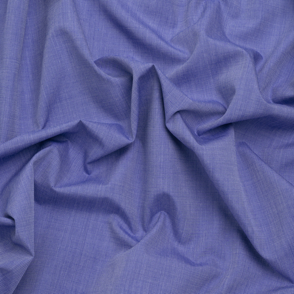 Cotton Shirting - Bright Blue and White - Deadstock Cotton Shirting - Bright Blue and White - Deadstock