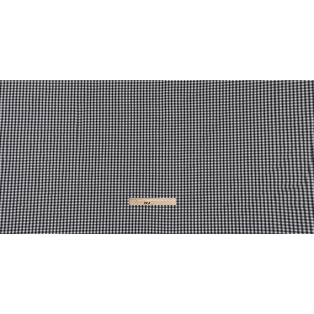 Cotton Shirting - Black and White Checks - Deadstock Cotton Shirting - Black and White Checks - Deadstock
