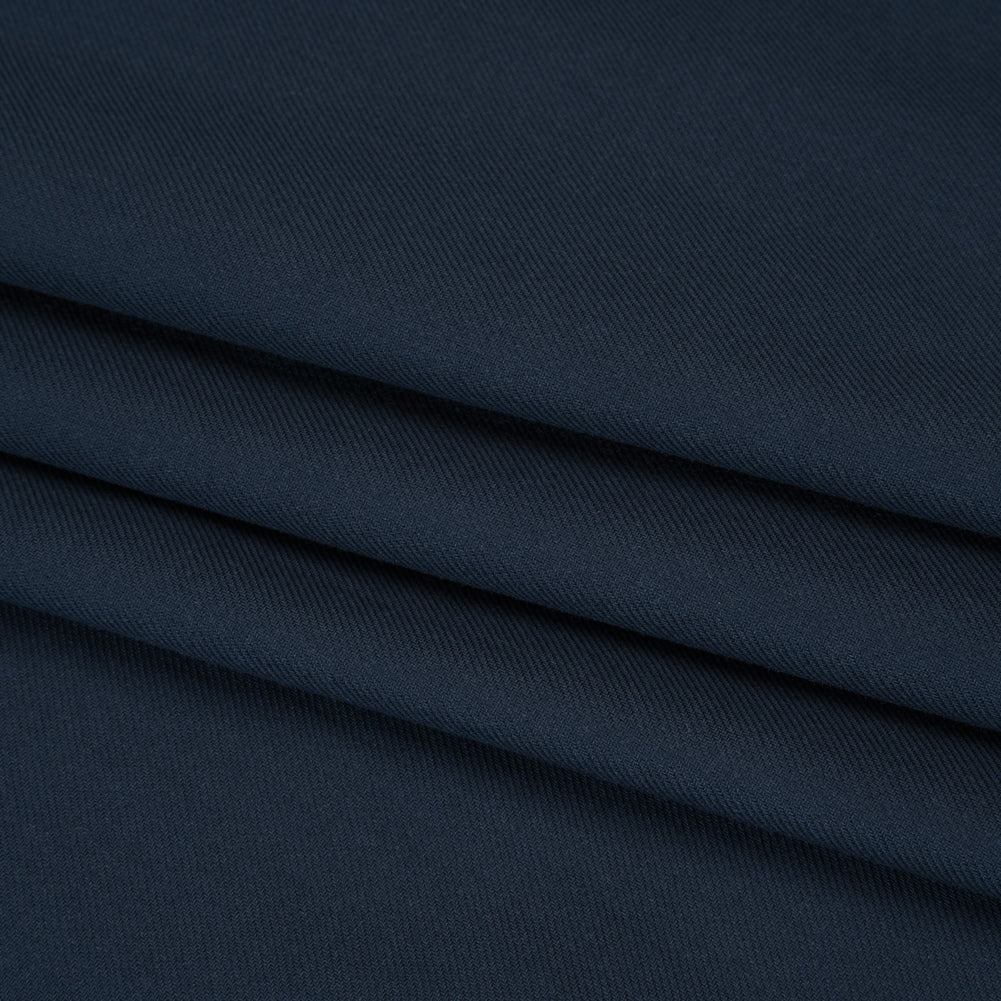 Cotton Twill Shirting - Dark Blue - Deadstock Cotton Twill Shirting - Dark Blue - Deadstock