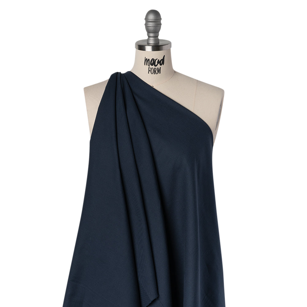 Cotton Twill Shirting - Dark Blue - Deadstock Cotton Twill Shirting - Dark Blue - Deadstock
