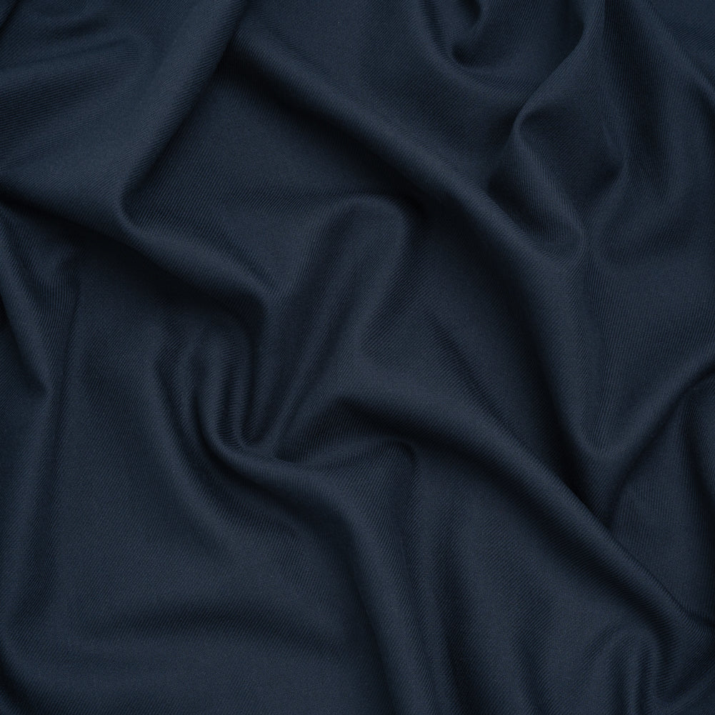 Cotton Twill Shirting - Dark Blue - Deadstock Cotton Twill Shirting - Dark Blue - Deadstock
